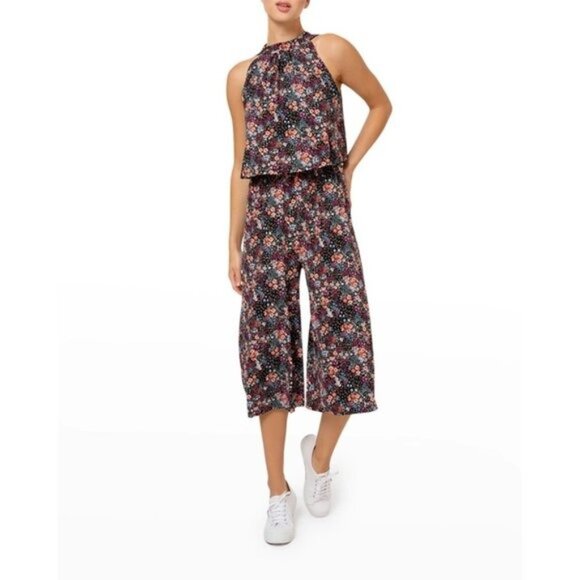 LEOTA Skyler Floral Sleeveless Popover Jumpsuit - NWT - Medium - Picture 5 of 5